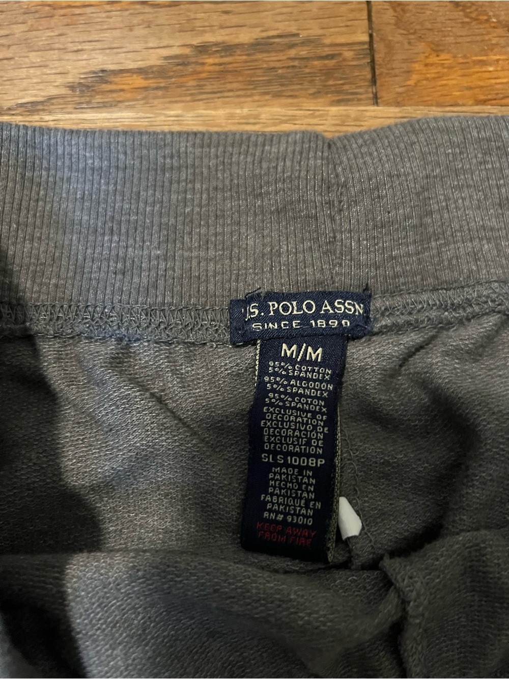 US Polo Assn Jogger Sweats Lightweight Gray Womens Medium - Picture 3 of 11